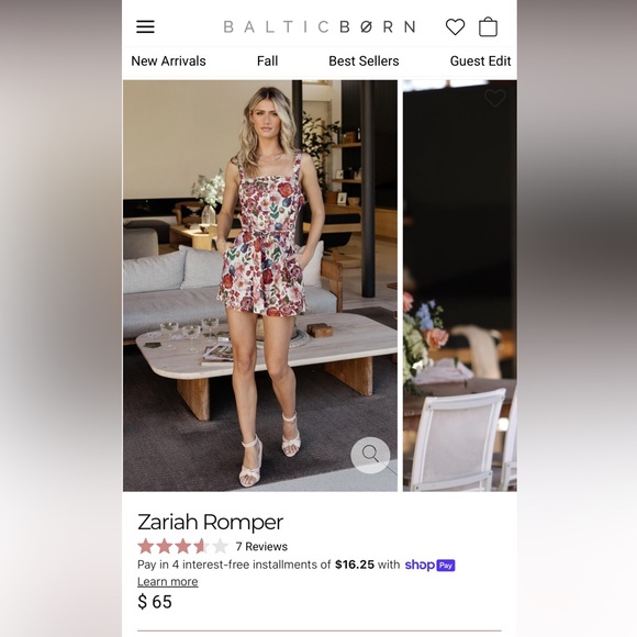 Baltic Born Pants - Baltic Born Zariah Romper SZ M NWT